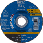 Combination disc E 125-2.8 PSF DUO SteelOX Pferd Duodisc