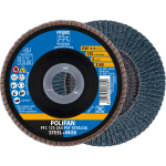 Conical flap disc PFC 125 Z60 PSF SteelOX Pferd Polifan