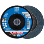 Conical flap disc PFC 180 Z40 SG POWER SteelOX Pferd Polifan