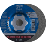 Grinding disc CC-GRIND-SOLID 125 SG Steel Pferd