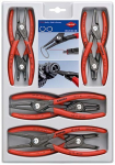 Precision circlip pliers set 8 pcs. Knipex 00 20 04 SB