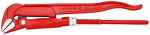 Eckrohrzange 45° 320 mm, 1", rot pulverbeschichtet Knipex 83 20 010