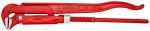 Pipe wrench 90° 420 mm, 1 1/2", red powder-coated Knipex 83 10 015