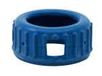 Rubberen beschermkap voor manometer 63 mm blauw