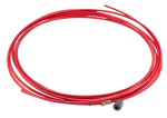 Draadgeleider PTFE Teflon kern Ø 1-1,2 mm, L=4,5 m, rood TBI 326P204045