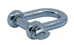 Shackle straight shape 9/16" galvanised, bolt Ø 14 mm WLL 0,6 t