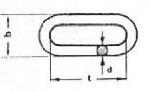 Straight link chain A DIN 5685 5 mm hot-dip galvanised L = 21 mm / W = 19 mm