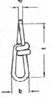 Knotenkette DIN 5686 Nr. 16 - D = 1,6 mm, verzinkt L = 23 mm B = 7 mm