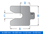 Shim set TMAS 100-010 0,10 mm - SKF MaPro