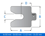 Shim set TMAS 50-005 0,05 mm - SKF MaPro