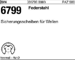 Sicherungsscheibe DIN 6799-Fst RA 6 Anwendungsbereich 7-9 mm