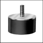 Rubber-metal buffer D-25x18 / 55° Shore A M 6 AG/rubber, oscillating metal