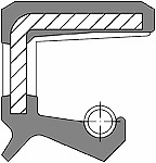 Wellendichtring 25x52x7 AS NBR