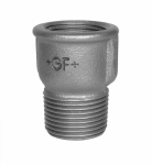 Muffe Nr.529a verzinkt I/A Rp/R 1/2" ISO/EN M4 Georg Fischer