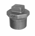 Plug with rim no. 290 galvanised A R 1/2" ISO/EN T9 Georg Fischer