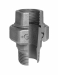 Screw connection no. 341 galvanised I/A Rp/R 1" conical sealing ISO/EN U12 Georg Fischer