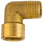 Elbow 90° IG 1/8" G x AG 1/8 "R, 60 bar brass