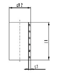 MRS Glaszylinder Da60x5x70 DN50 Borosilikatglas