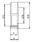 MRS locknut F DIN 11851 DN50/2"/60.3, Rd 78x1/6 DN 50, 316L/V4A, blank