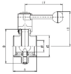 MRS disc valve GG classic DN40 304L bright, VMQ/Silik.