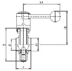 MRS disc valve SS classic DN50 304L bright, VMQ/Silik.