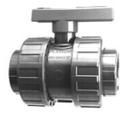 Adhesive fitting ball valve 63 x 63 mm with EPDM O-ring