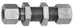 Straight bulkhead fitting SV15L CF, complete Galvanised steel, house brand