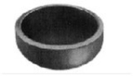 Dished end / cap 168.3x3.0 mm 1.4571 similar to DIN 28011