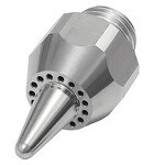 Runddüse lärmreduziert AG 1/2"- 27 -NS, L 30 mm Diagramm 5, Aluminium