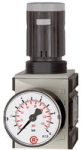 Druckregler Serie Futura IG 1/4", 0,5-10 bar, 2100l/min, BG1 inkl. Manometer, max 16 bar