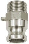 Coupling plug type F DN 32 AG 1.1/4" BSPT Kamlok, stainless steel