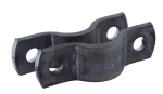 Pipe clamp halves DIN 3567 A DN15 21.3 mm, S 30x5 mm black