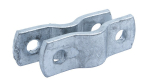 Pipe clamp halves DIN 3567 A DN40 48.3 mm, S 30x5 mm galvanised