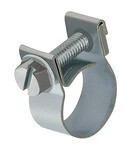 Mini screw clamp 15-17 mm, belt width=9.0 mm galvanised