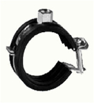 Pipe clamp with rubber insert galvanised 15-19 mm, M8 Super Fix