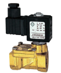 2/2 way solenoid valve NC G1/2, 12V, 16bar, NBR Brass, pilot operated