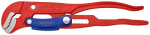 Pipe wrench S-jaw with quick adjustment 330 mm, 1", red powder-coated Knipex 83 60 010