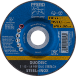 Combination disc E 115-1.9 PSF DUO SteelOX Pferd Duodisc