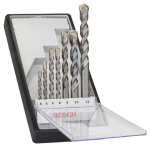 Betonbohrer-Set CYL-3 7-tlg, 4 - 12 mm, Silver Percussion Bosch 2.607.010.545 Robust Line