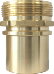 Hose nozzle for tray binding AG 2", LW=50 mm, safety collar TW tanker, brass