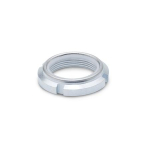 Slotted nut, self-locking GN 1804.1-M35X1,5 with polyamide insert