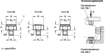 Positioning element with screw GN 409.1-15-M16-B Planned area