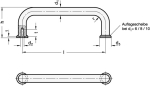 Bügelgriff GN 425-NI-8-100-GS Edelstahl gestrahlt