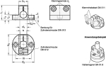 Foot clamp holder GN 473-B15-MT matt