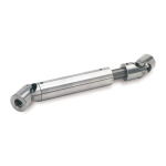 Cardanas met glijlager GN 808.2-25-K12-200-70 Boring en groef