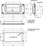 Schalen-Klappgriff GN 425.8-120-CR-SR-B