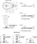 Stellfuß mit Befestifungslasche GN 42-80-M24-100-A1-UK