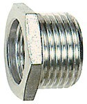 Reduziernippel, kurz AG 1" x IG 1/2", L 24 mm Edelstahl