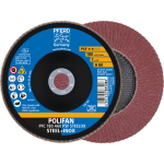 Conical flap disc PFC 180 A60 PSF SteelOX Pferd Polifan