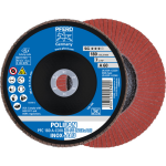 Conical flap disc PFC 180 A-COOL 60 SG Inox+ALU Pferd Polifan